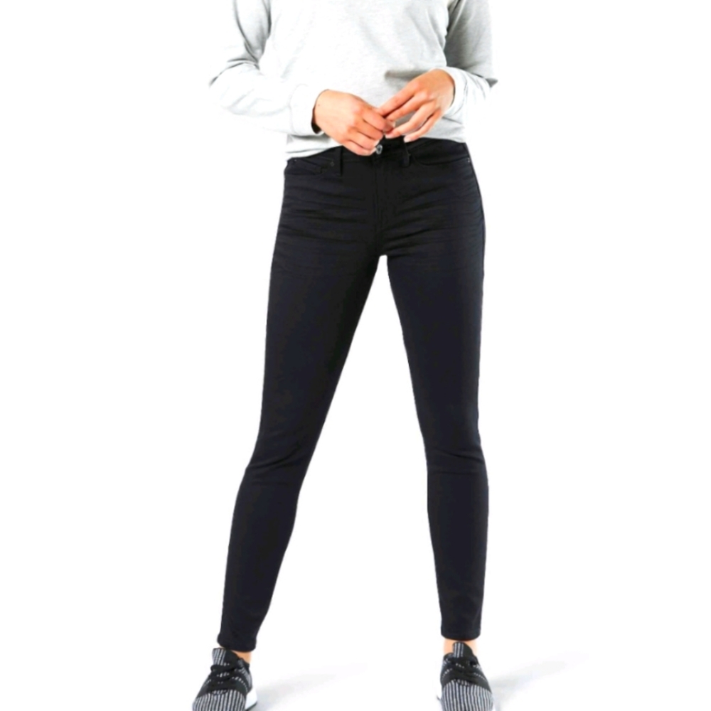 LEVI'S DENIZEN HIGH RISE SKINNY. BLACK. SIZE 10. STRETCH. USED.